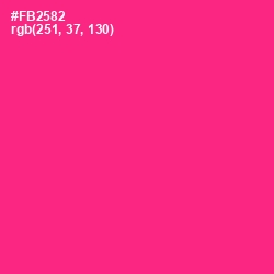 #FB2582 - Wild Strawberry Color Image