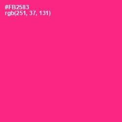 #FB2583 - Wild Strawberry Color Image