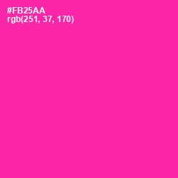 #FB25AA - Persian Rose Color Image