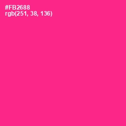 #FB2688 - Wild Strawberry Color Image