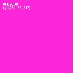 #FB26D9 - Razzle Dazzle Rose Color Image