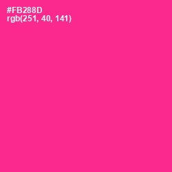 #FB288D - Wild Strawberry Color Image