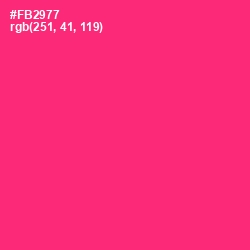 #FB2977 - Radical Red Color Image