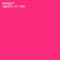 #FB297C - Radical Red Color Image