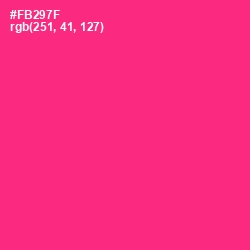 #FB297F - Radical Red Color Image