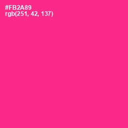 #FB2A89 - Wild Strawberry Color Image