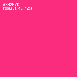 #FB2B7D - Radical Red Color Image