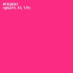 #FB2B83 - Wild Strawberry Color Image