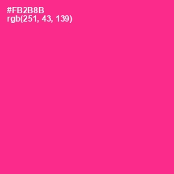 #FB2B8B - Wild Strawberry Color Image