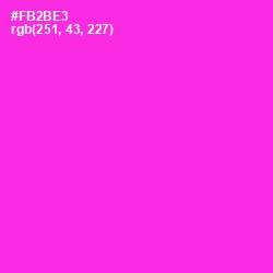 #FB2BE3 - Razzle Dazzle Rose Color Image