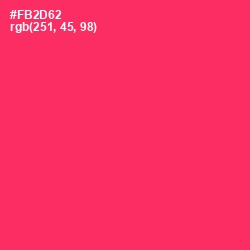 #FB2D62 - Radical Red Color Image