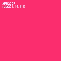 #FB2D6F - Radical Red Color Image