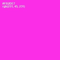 #FB2DE7 - Razzle Dazzle Rose Color Image