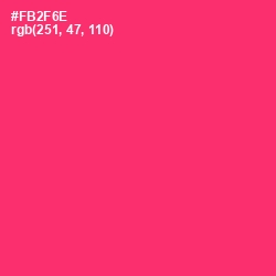 #FB2F6E - Radical Red Color Image
