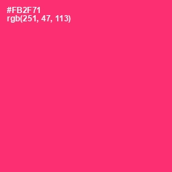 #FB2F71 - Radical Red Color Image