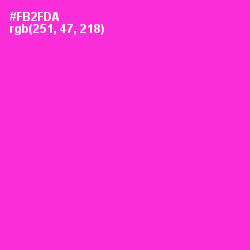 #FB2FDA - Razzle Dazzle Rose Color Image