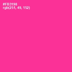 #FB3198 - Wild Strawberry Color Image