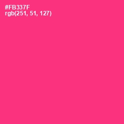 #FB337F - Radical Red Color Image