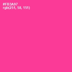 #FB3A97 - Wild Strawberry Color Image