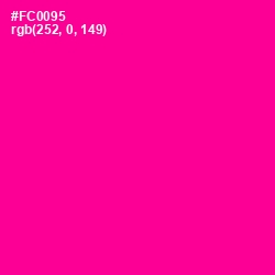 #FC0095 - Hollywood Cerise Color Image
