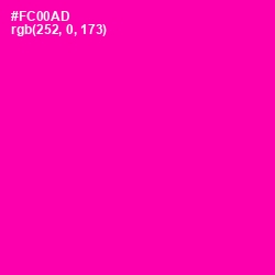 #FC00AD - Hollywood Cerise Color Image