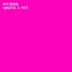 #FC02BB - Hollywood Cerise Color Image