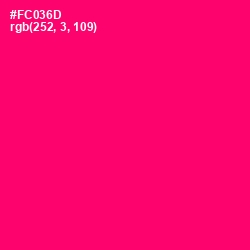 #FC036D - Rose Color Image