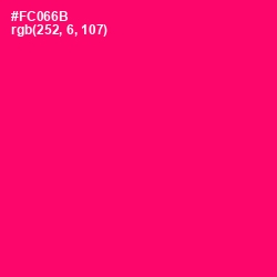 #FC066B - Rose Color Image