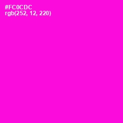 #FC0CDC - Purple Pizzazz Color Image