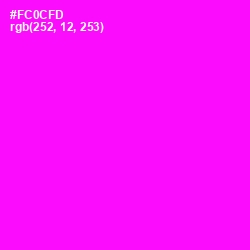 #FC0CFD - Magenta / Fuchsia Color Image