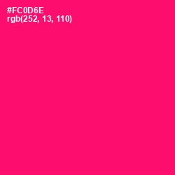 #FC0D6E - Rose Color Image