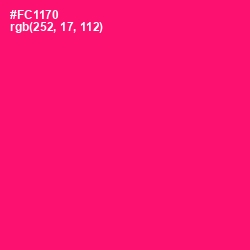 #FC1170 - Rose Color Image