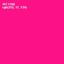 #FC1186 - Hollywood Cerise Color Image