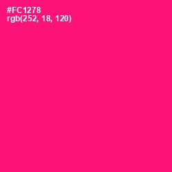 #FC1278 - Rose Color Image