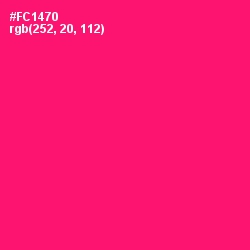 #FC1470 - Rose Color Image