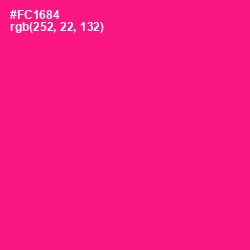 #FC1684 - Persian Rose Color Image