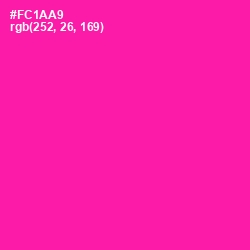 #FC1AA9 - Hollywood Cerise Color Image