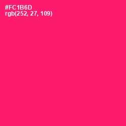 #FC1B6D - Rose Color Image