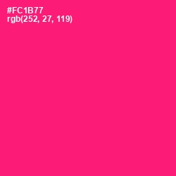 #FC1B77 - Rose Color Image