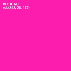 #FC1CAD - Hollywood Cerise Color Image