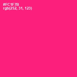 #FC1F7B - Rose Color Image