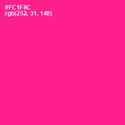 #FC1F8C - Persian Rose Color Image