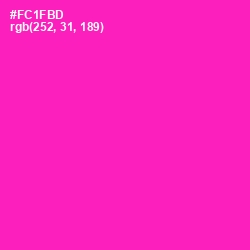 #FC1FBD - Hollywood Cerise Color Image