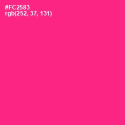 #FC2583 - Wild Strawberry Color Image