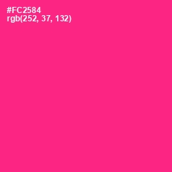 #FC2584 - Wild Strawberry Color Image