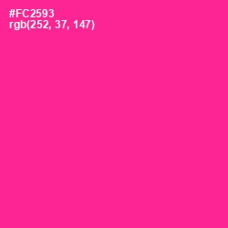 #FC2593 - Wild Strawberry Color Image