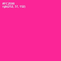 #FC2598 - Wild Strawberry Color Image