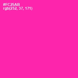 #FC25AB - Persian Rose Color Image
