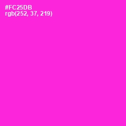 #FC25DB - Razzle Dazzle Rose Color Image