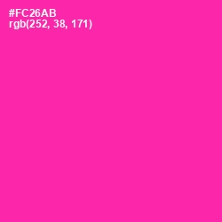 #FC26AB - Persian Rose Color Image